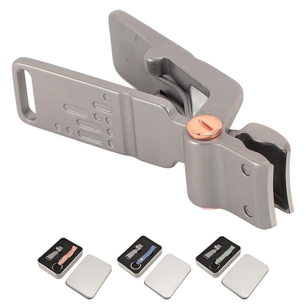 Portable Nail Clipper with Keychain Large Open Stainless Steel Nail Clipper for Fingernail Toenails