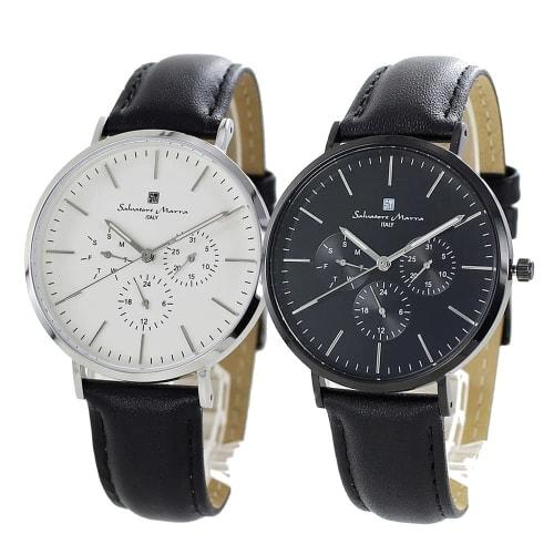 

Salvatore Marra Men s and Women s Analog Watch with Date and Calendar, Model SM22102-SSWHSM22102-BKBK