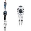 Sexy Robot Armor Print Halloween Cosplay Slim Fit Jumpsuit Bodysuit Costume