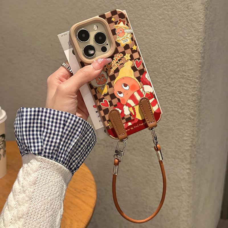 Christmas Scarf Star Man Autumn and Winter Women's Style with Lanyard for Apple 17/Air Phone Case for IPhone 16 Soft
