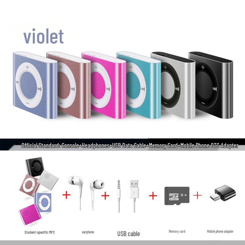 Portable Mini MP3 Player: Music & English Listening Device for School, Sports, and More