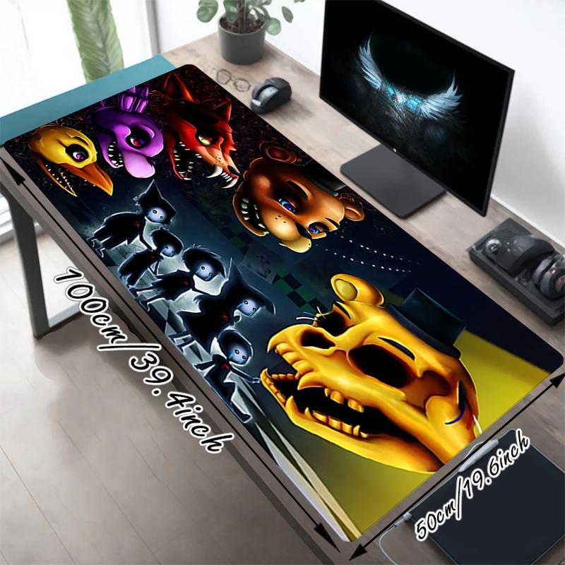 1Pc Five Nights Freddy'S Horror Gaming Mouse Pad Keyboard Desk Mat Non-slip Rubber Lock Edge Waterproof Computer Mousepad for Office Home Decor Y157