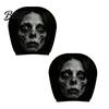 Removable Headrest Cover Ghost Face Car Covers Scary Seat Adjustable Protector Universal Stretchy Accessory for Most Cars