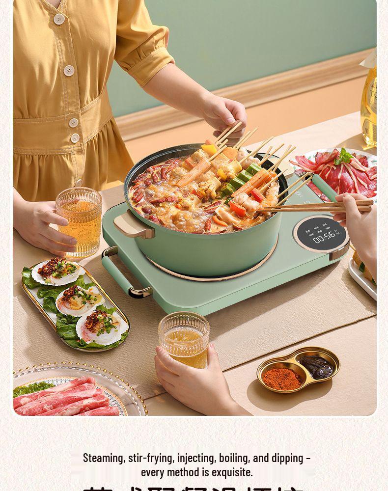 Ultra-Thin High-End 3500W Electric Ceramic Stove & Multi-Functional Infrared Oven with Electric Kettle