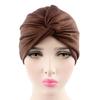 Solid Color Pleated Women Cancer Chemo Hat Beanie Turban Head Scarf Wrap Cap