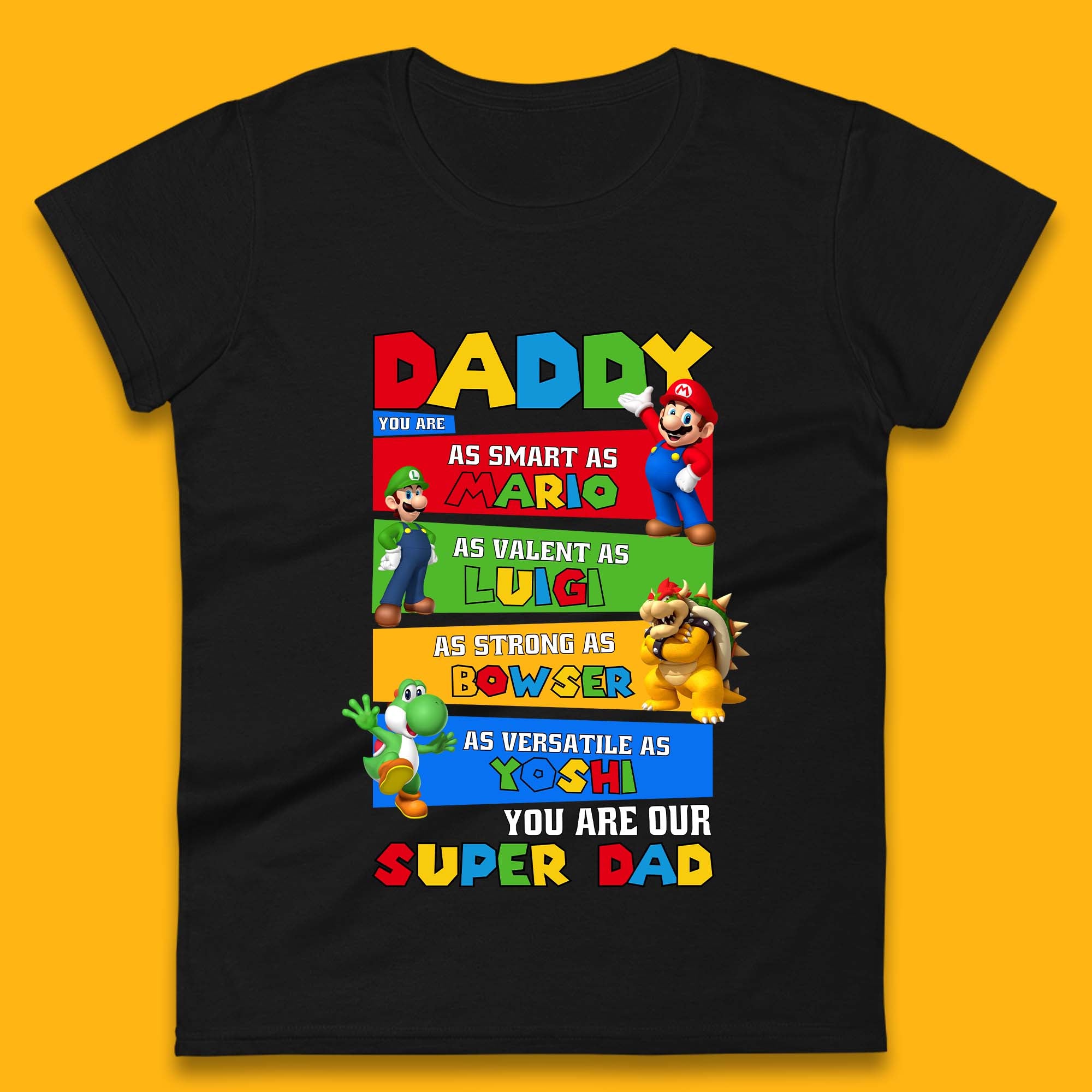 Super Dad Womens T-Shirt Mens Tops Tees Unisex 2XL