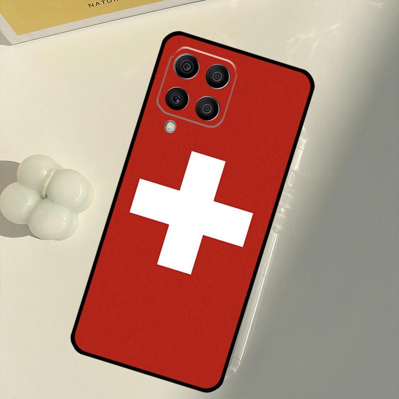 Switzerland Swiss Flag For Samsung Galaxy M16 M06 M12 M55 M15 M35 M14 M34 M54 M11 M21 M31 M13 M33 M53 M32 M52 Case