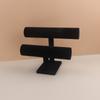 Velvet Jewelry Bracelet Storage Display Chain Watch T-Bar Rack Organizer Hard Stand Holder Jewelry Display Bracelet Display
