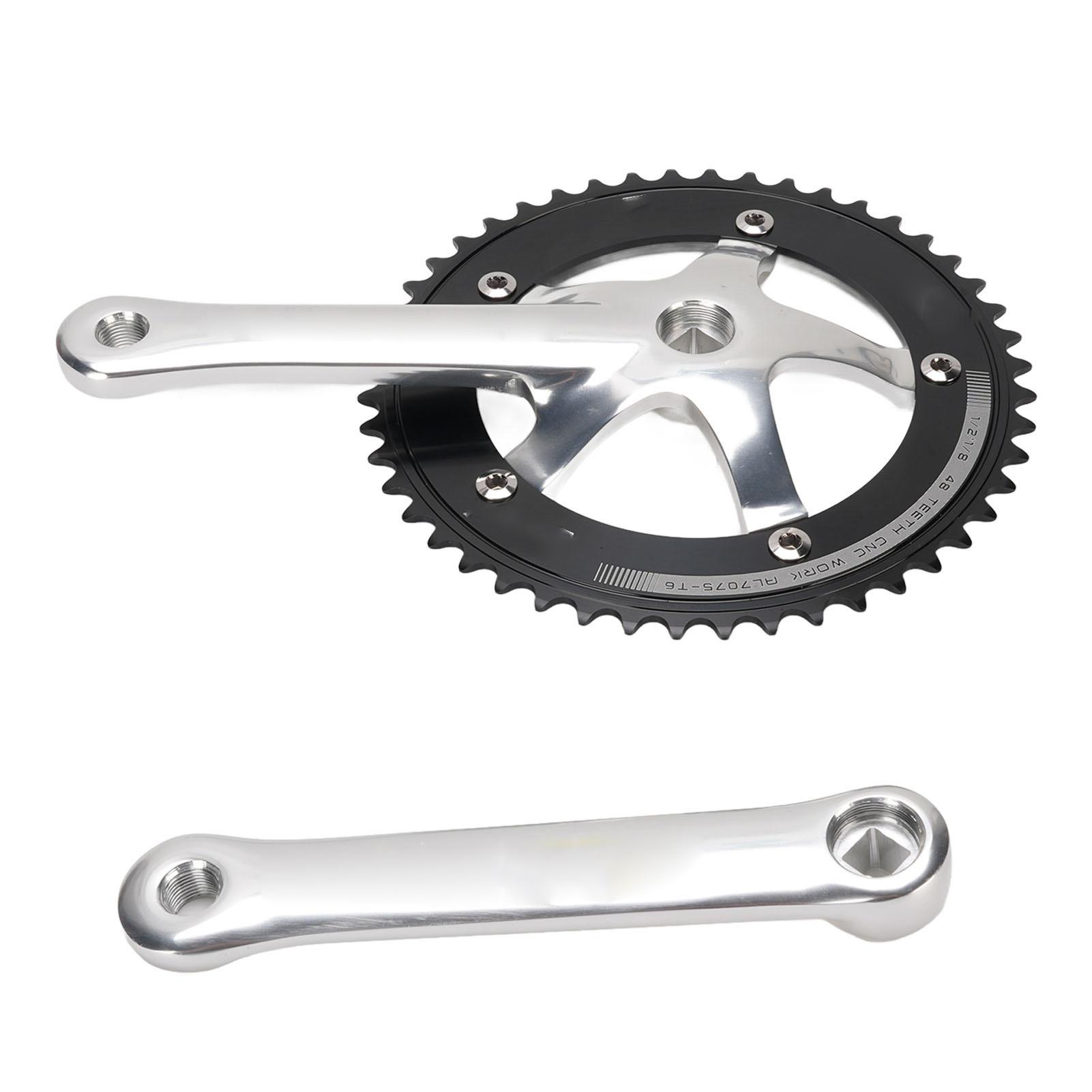 

Шатуны велосипедные из алюминиевого сплава 48T одинарная скорость квадратное отверстие звезда шатуны комплект для фикса