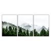 Foggy Forest Wall Art Canvas Painting Scandinavian Poster and Print Nature Landscape Nordic Decoration Picture Modern Home Decor