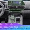 Do Citroen Citroën C5 Aircross MAX folia wewnętrzna zestaw folii ochronnej na nawigację panel zmiany biegów przezroczysta odporna na zarysowania słupki BC