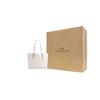 Coach Mollie Logo Zip Closure Reversible Leather Tote Shoulder Bag Women Bags Chalk-White CV968-SVHA