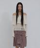 Uusoo Distressed Off-Shoulder Top_ Ivory