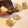18K Stainless Steel Rings for Women Men Gold Color Never Fade Luxury Classic Rings Wedding Couple Rings Jewelry Free Shipping
