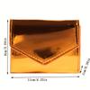1 Pc Bright Patent Leather Casual Clutch - A Versatile Change Bag and Retro - Style Small Wallet