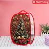 1Pcs Christmas Red Black Plaid Snowman Pop-Up Laundry Hamper Expandable Mesh Hamper Basket for Room Bedroom Bathroom Organization Contemporary Storage
