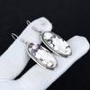 Orecchini antichi in pietra preziosa diaspro cavallo selvaggio naturale, orecchini pendenti in argento sterling 925, gioielli boho in argento, regalo di compleanno