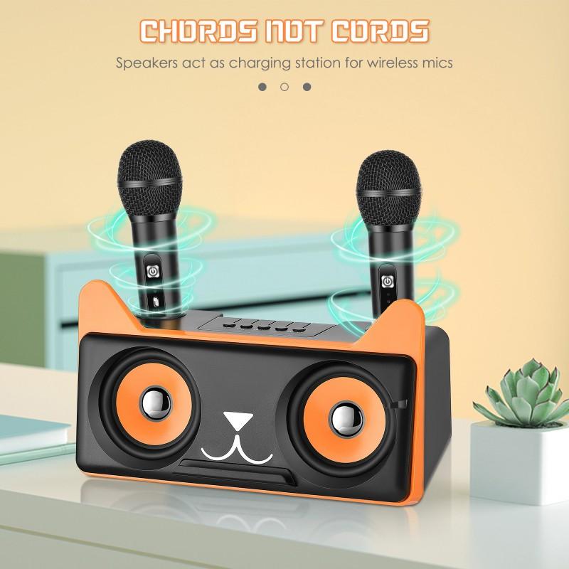 SD-305 Portable Bluetooth Stereo Speaker Wireless Microphone All-in-one Home KTV Desktop Multifunctional HIFI Sound Subwoofer