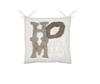 Galette De Chaise - Home - 38 X 38 Cm - 100% Coton - Matelassée - Beige