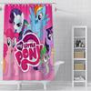 Hot Cartoon My L-Little P-Pony Shower Curtain Waterproof Polyester Fabric Paint Colorful Bath Curtains Curtain with Hook