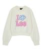 WACKY WILLY [Wacky Willy X Lee] Women'S I-Lil-Lil-Lil Graphic Crop Sweatshirt Cream