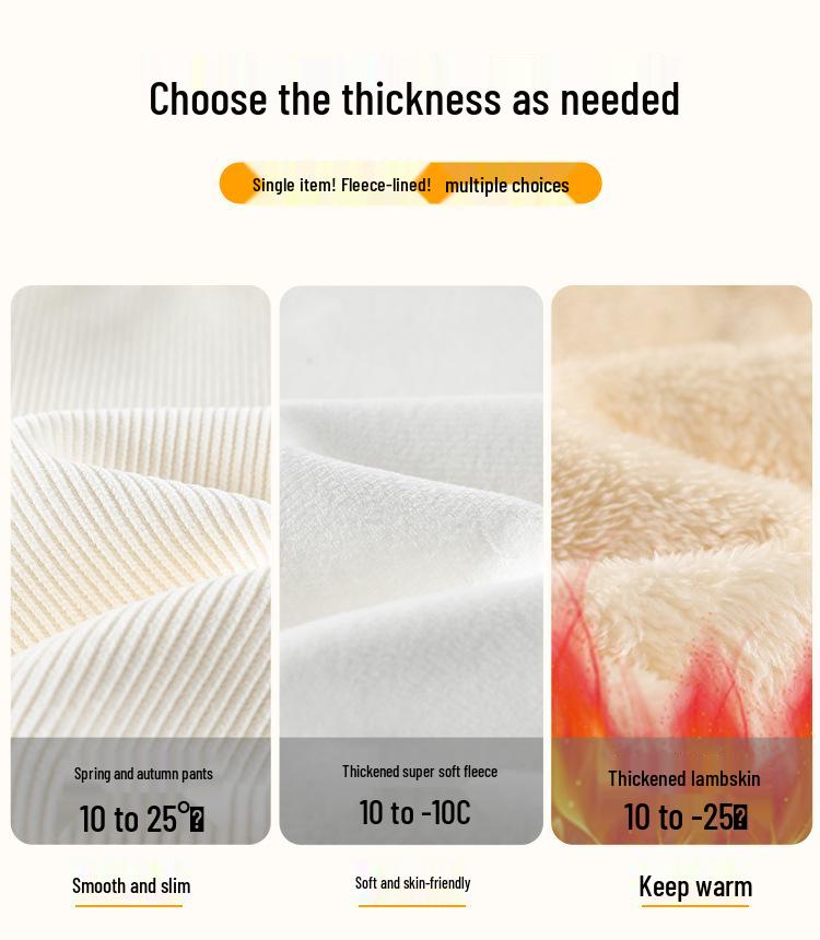 Women's Extra-Long White Lambswool Chenille Wide-Leg Knit Pants for Autumn/Winter (Tall Size 175)