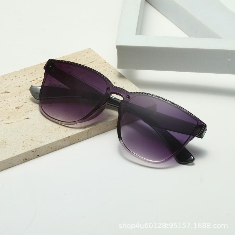Rice Nail Square Frame Glasses Candy Color Sunscreen Uv Protection Sunglasses Personalized Retro Sunglasses