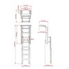 1/10 RC Crawler Car Ladder Stairs Accessories Simulation,DIY Decoration,Upgrade Part Side Window