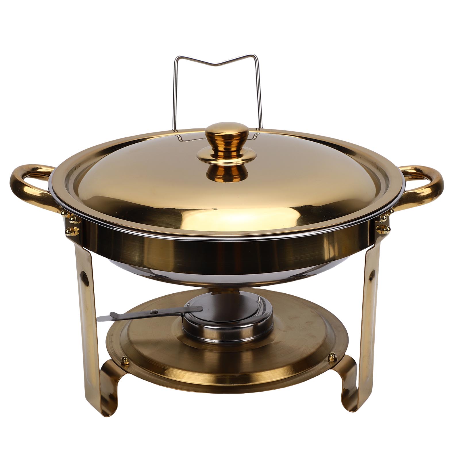 

Chafing Dish for Buffet 5L Round Stainless Steel Chafing Dish for Home Parties Gatherings Catering Events Buffet Warmer L
