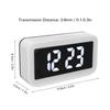 Wireless Charging Alarm Clock USB Reverse Charging LED Large Screen Rectangle Digital Alarm Clock for Bedroom