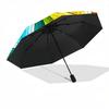1pc Color Wheel Mandala Automatic Open/Close Umbrella, Compact Travel Umbrella, 8-Rib Sturdy Frame - Ideal Gift for Friends yy251118009