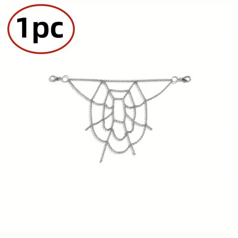 European and American Sweet Cool Style Chain Spider Web Pants Chain Dark Chain Waist Chain Body Chain Clothing Versatile