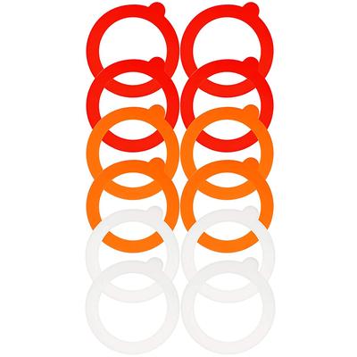 ABWR-12 Stück Silikon-Einmachglas-Dichtung Ersatz-Glasdichtung, Auslaufsichere Luftdichte Dichtungsringe Dichtungen für Einmachglasdeckel