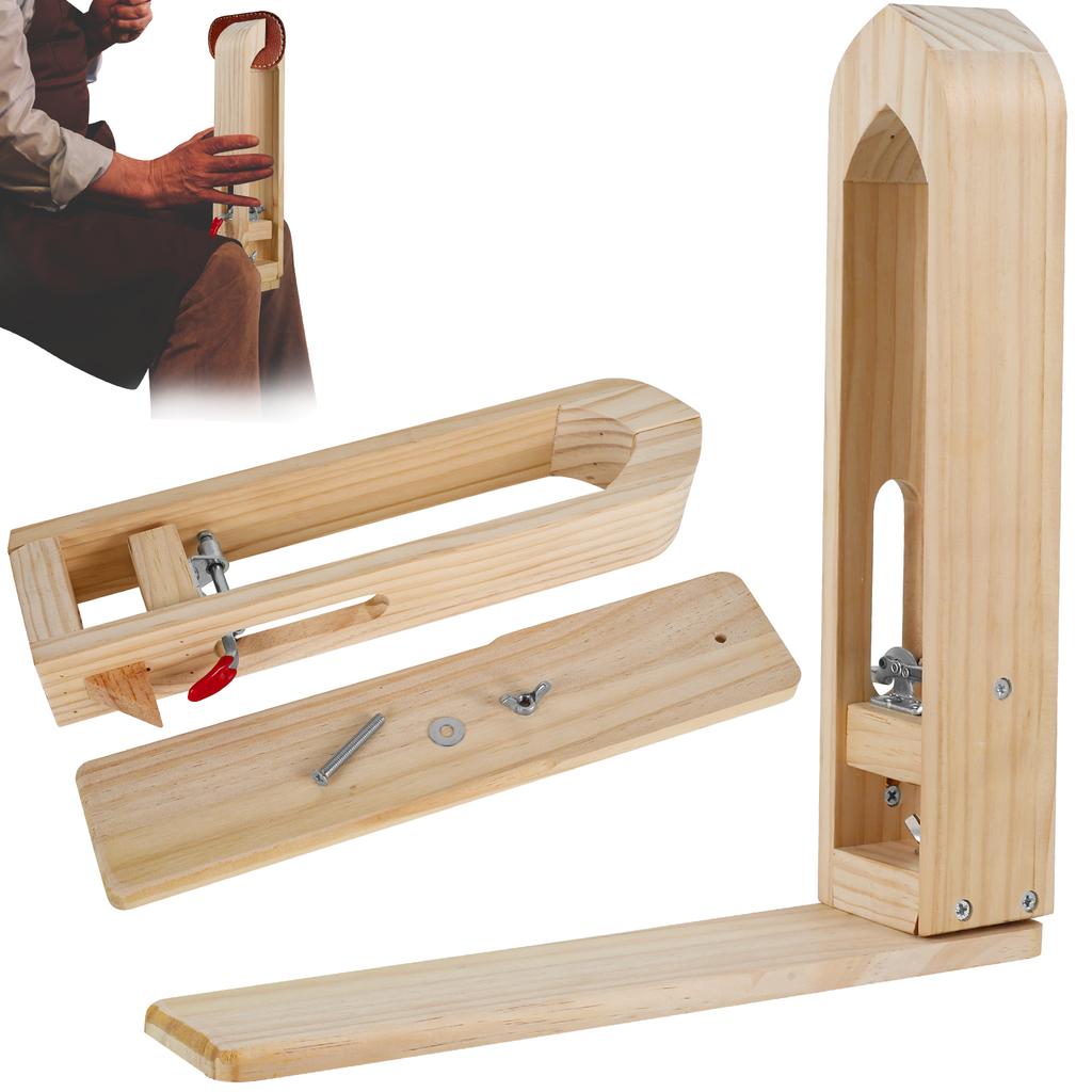 Wood Leather Stitching Clamp DIY Hand-stitched Clip Tool Portable Wooden Leather Sewing Fixing Clamp Sewing Tools Accessories