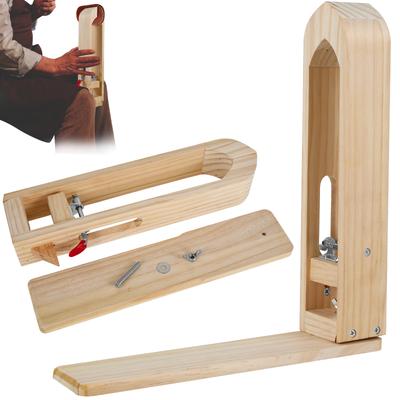 Wood Leather Stitching Clamp DIY Hand-stitched Clip Tool Portable Wooden Leather Sewing Fixing Clamp Sewing Tools Accessories