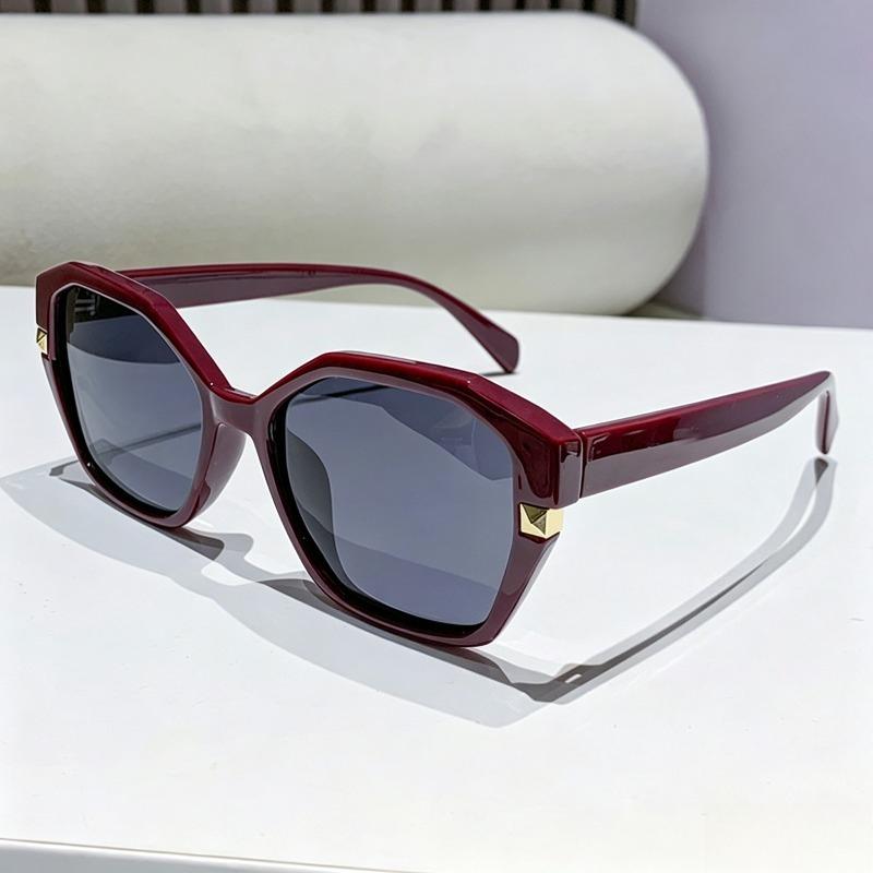 New Polygonal Polarized Sunglasses for Women Trendy Street Style High-End UV400 Shades Eyewear TR90 Frame Outdoor Travel Glasses
