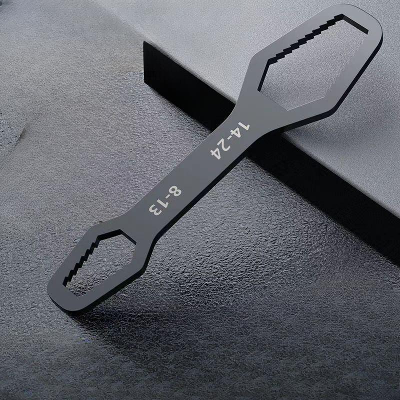 Universal Box Wrench, Small Super-hard Steel Wrench, Self-tightening Wrench, Double-ended Special-shaped Manual Wrench