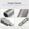 1/4inch Wrench Hexagonal Bit Socket Set Long Impact Drill Socket Adapter Drill Bit Extension Socket Adapter for Electric