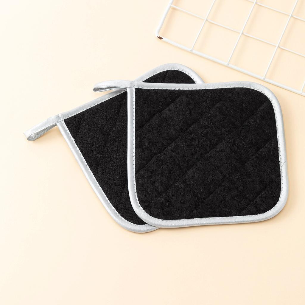 Mikrofaser-Handtuchstoff Steppbaumwolle Isolierunterlage mit Silberstoff beschichtet Verbrühschutz Topfunterlage Platzset Mikrowellenofen-Handschuhe Topfunterlage