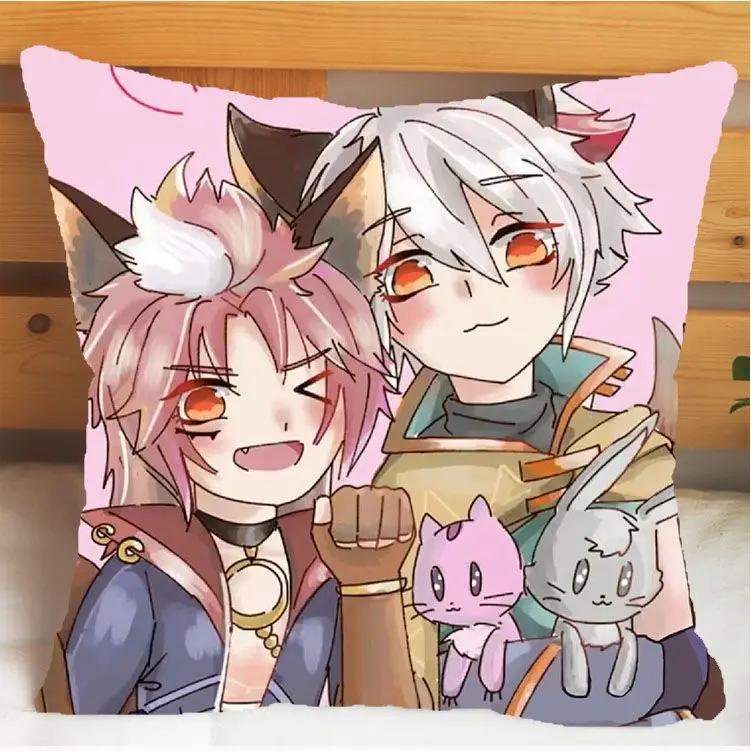 Arena of Valor Honor of Kings Bai Li Xuan Ce Pillow and Pillowcase Cushion Cover Double Sided Print Plush Throw Pillows 40x40cm