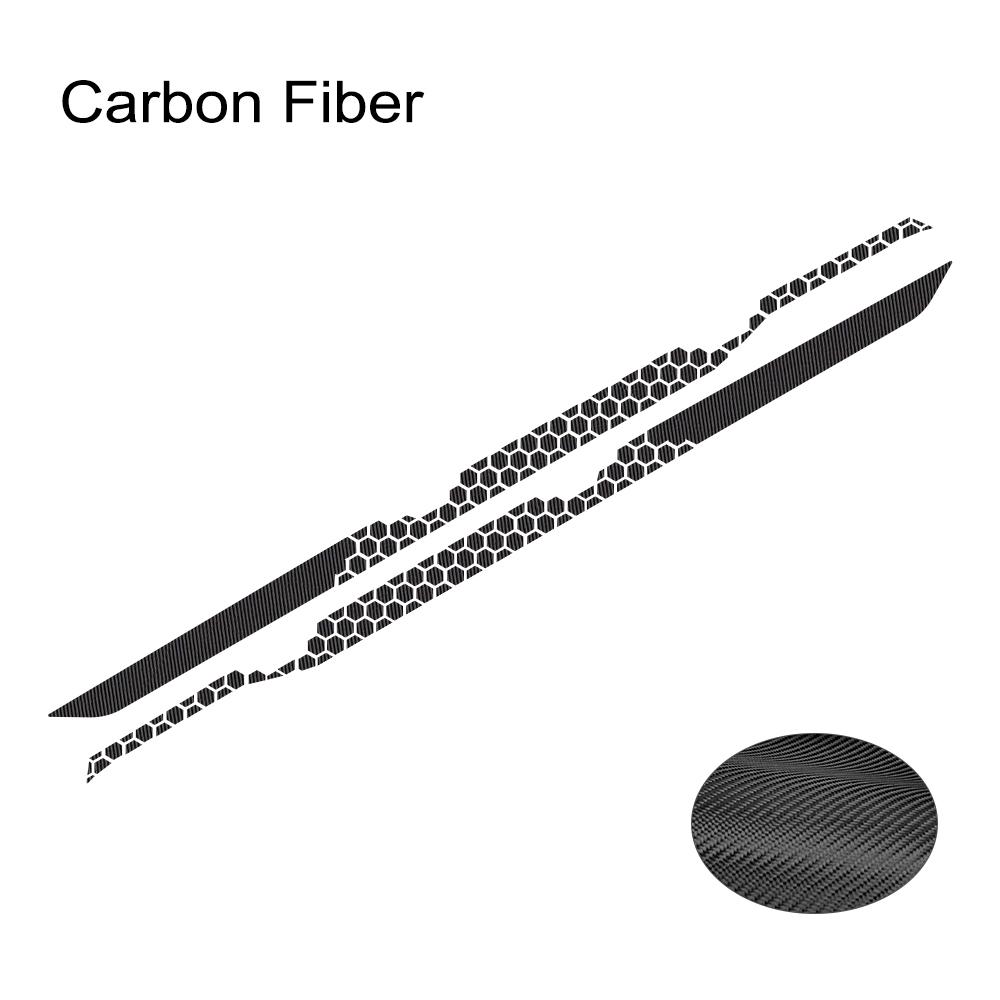 Car Waist Line Decor Sticker For Volkswagen-VW T-cross R line Racing Sport Stripes Honeycomb Graphic DIY Vinyl Decal Accessories