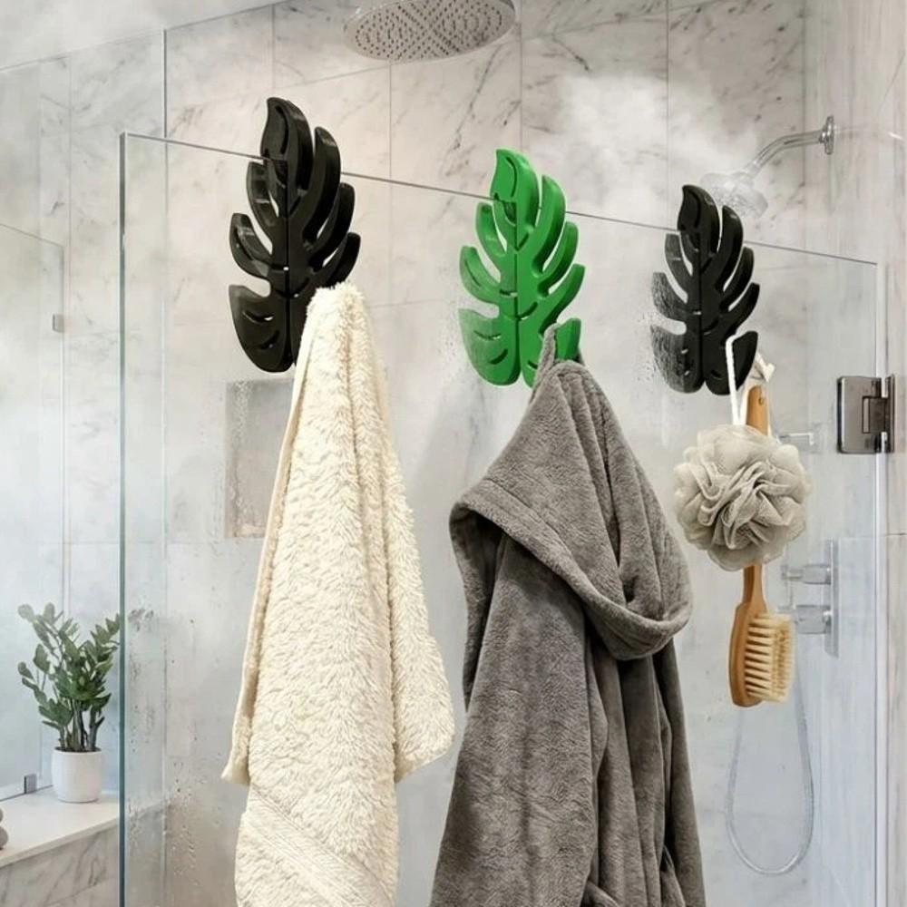 Hawaiian Tropical Glass Door Hook 3D Print Towel Hanger Bathroom Hook  Beach Decoration