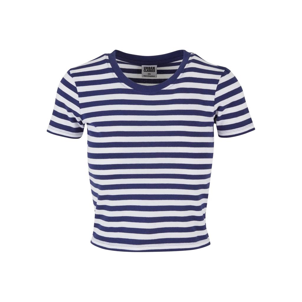 Urban Classics Womens/Ladies Striped Short T-Shirt