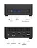Minisforum UM760Slim Mini PC AMD Ryzen 5 7640HS opptil Mini PC DDR5 16GB 1TB SSD Mini PC DP 3 skjermer Windows 11 Pro Radeon 760M (6C/12T 5,0 GHz) HDMI,