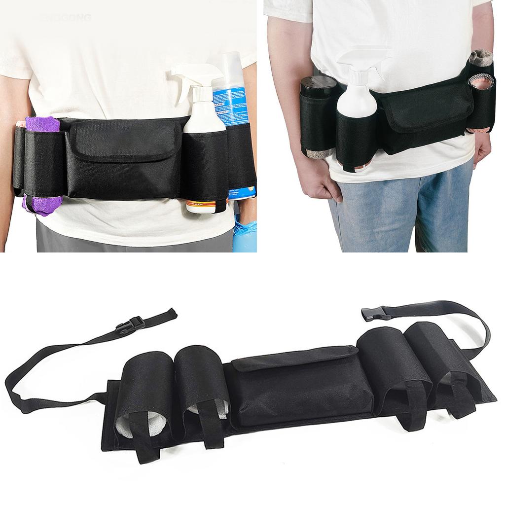 Waist Tool Bag Belt Beer Belt Bottle Holder Tool Pouch Drink Can Holder Waist Pack Bag for Housekeeping Cleaning