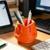 Cute Desk Accessory Hoodie-shaped Pen Holder 3D Sweatshirt Large Capacity Organizer Scratch-resistant Fun Desktop Stationery Storage for Office Study