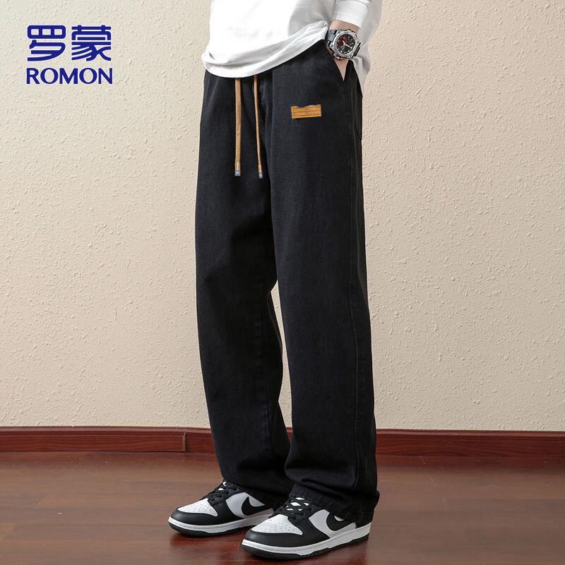 

ROMON Мужские джинсы из денима прямого кроя свободного силуэта 3XL