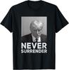 Camiseta Nunca Se Renda Foto de Registro de Trump Trump 2024 Camiseta Unissex Camiseta Unissex
