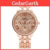 Silver Gold Rose Gold Womens Quartz Wristwatch With Fold Clasp And Classic Design