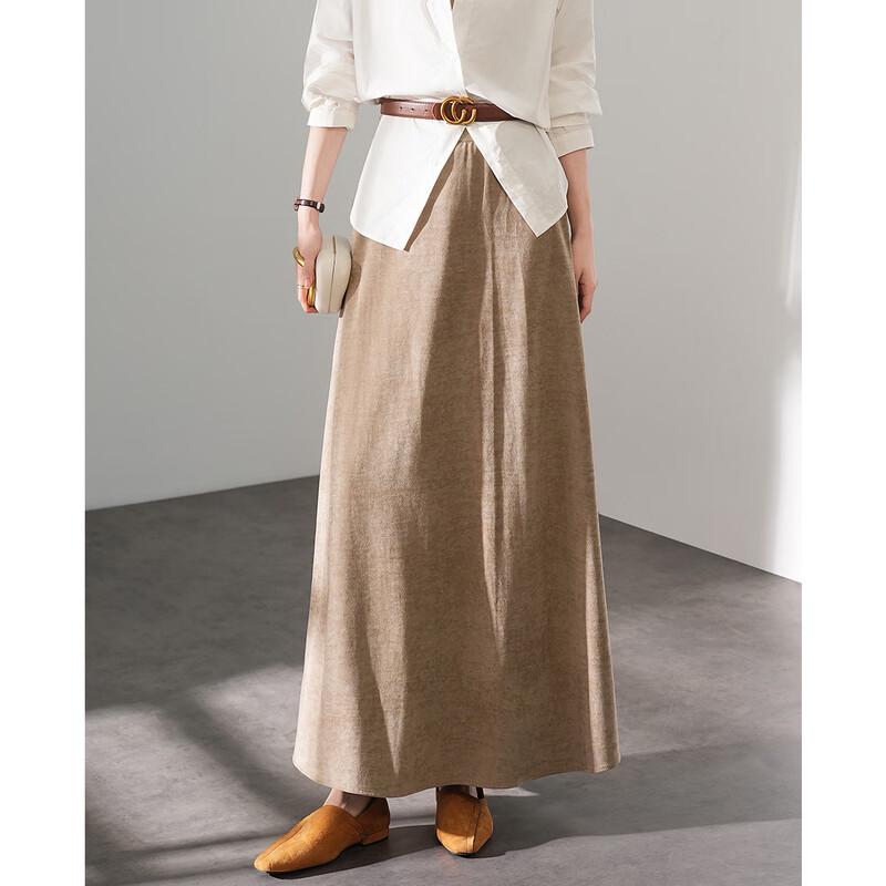 TERRE BLEUE Women s Hepburn High-Waist A-Line Skirt M